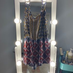 patterned romper